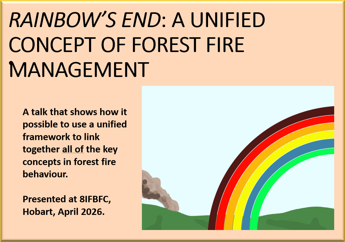 Quantitative FFDR. This material showing how the all of the concepts in forest fire management can be viewed as a whole.